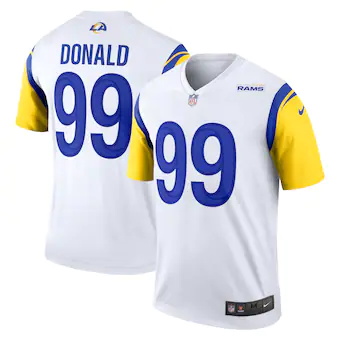 mens nike aaron donald white los angeles rams legend jersey